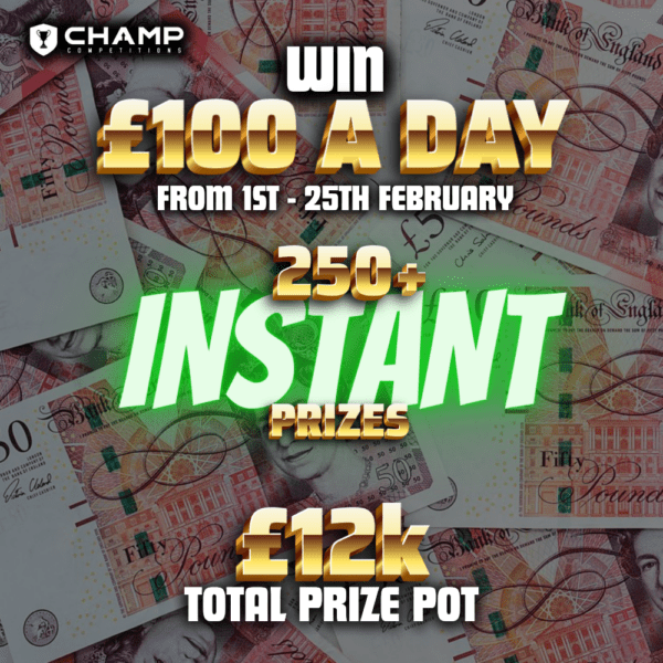 £2.5K Cash - £100 Paid To You Every Day 1st - 25th February!