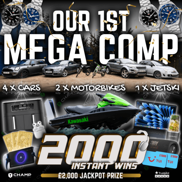 OUR 1st MEGA COMP - £2k End Prize!