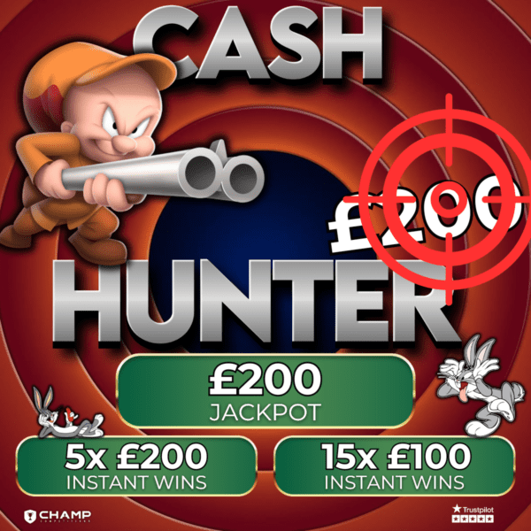 Cash Hunter! £200 Jackpot + 5x £200 Instant Cash
