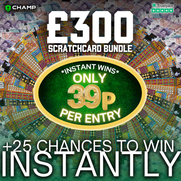 Win This £300 Scratch Card Bundle + Instant Wins