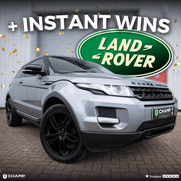 Win This Range Rover Evoque & £1,000 Cash + *INSTANT WINS*