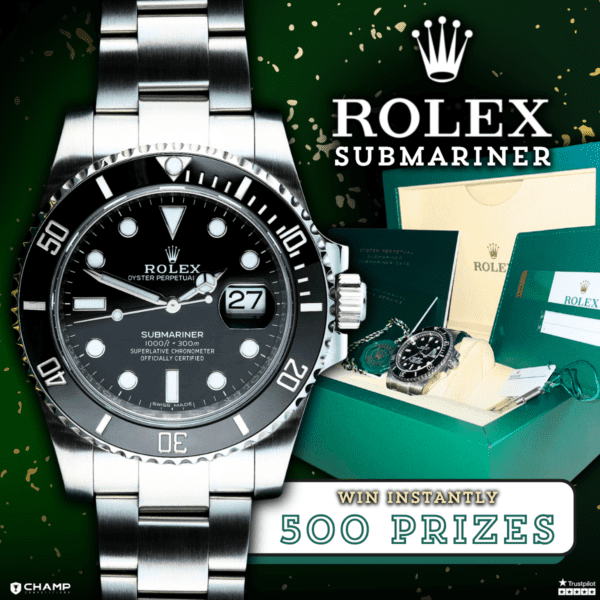 Win This Rolex Submariner Date + £50k Instant Wins!