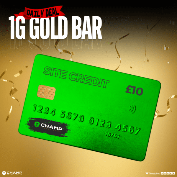 Win This 1G Gold Bar Or £60 Cash! *DAILY DEAL* - Image 3