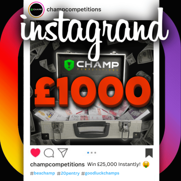 InstaGRAND - 25x £1000 Instant Wins + £1000 Jackpot Prize - Image 2