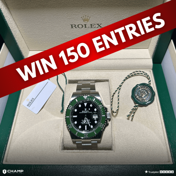 150 Entries into the Rolex Starbucks Or £10,000 Cash Competition