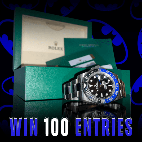 Win 100 Entries into the Rolex Batman Or £10,000