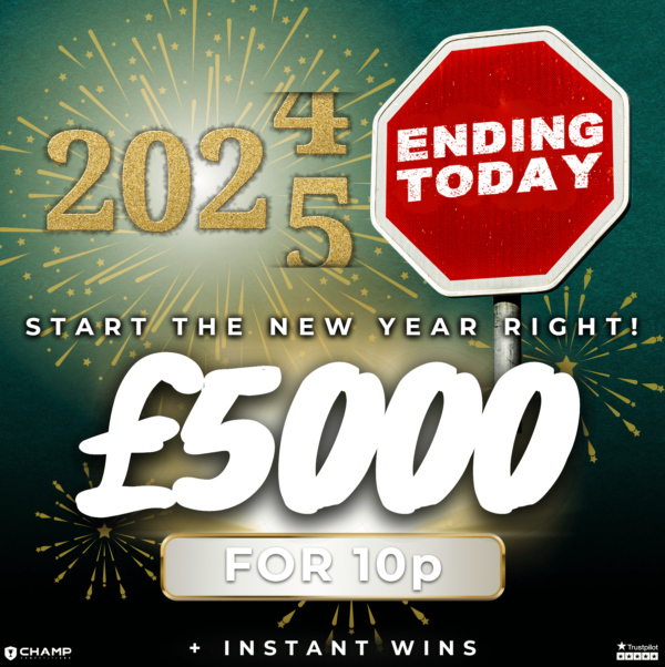 Start the New Year RIGHT! £5000 for 10p + £5k Instant Wins