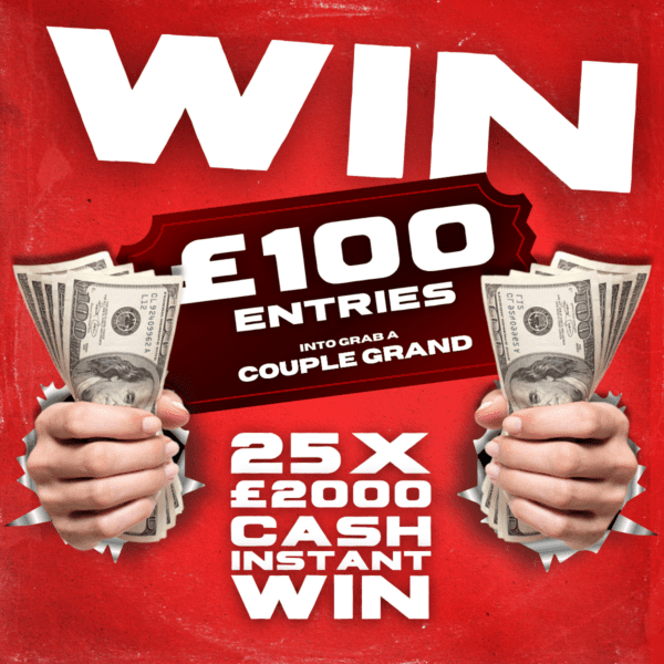 Win £100 Worth Of Entries For 'Grab a Couple Grand' Competition
