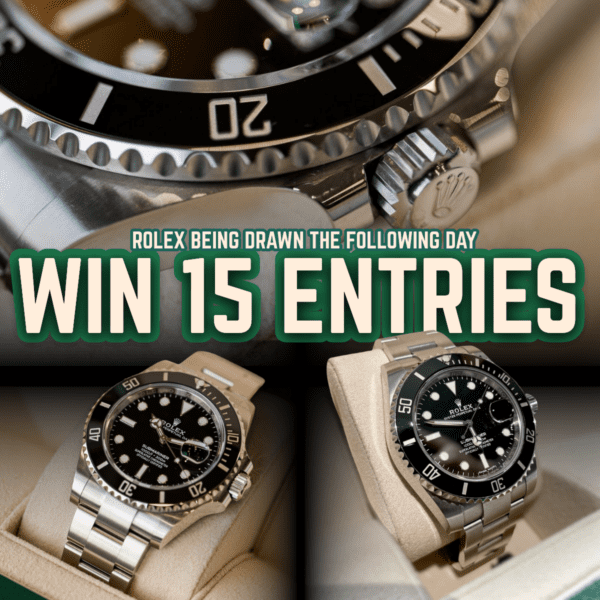 Win 15 Entries into the Rolex Submariner - Prize Every Time Comp!