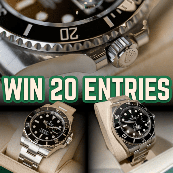 Win 20 Entries into the Rolex Submariner - Prize Every Time Comp!