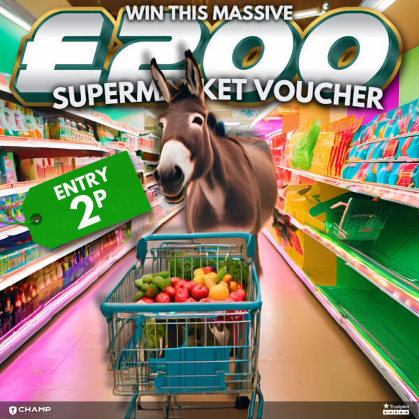 Win This £200 Supermarket Voucher for 2p!