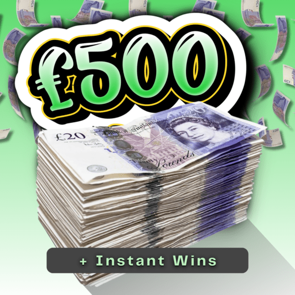 Win £500 Cash For 25p + Instant Wins!