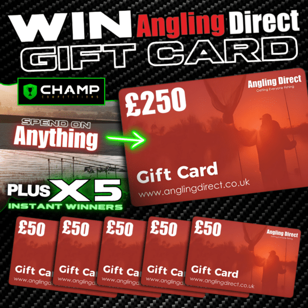 Win this £250 ANGLING DIRECT Voucher - Instant Voucher Wins