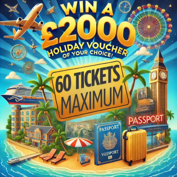 Win This £2000 Holiday Voucher of your choice + Instant Wins!