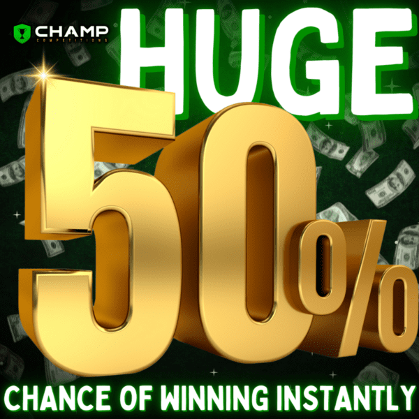 50% Chance Of A Win - 1000 Instant Prizes! £500 End Prize
