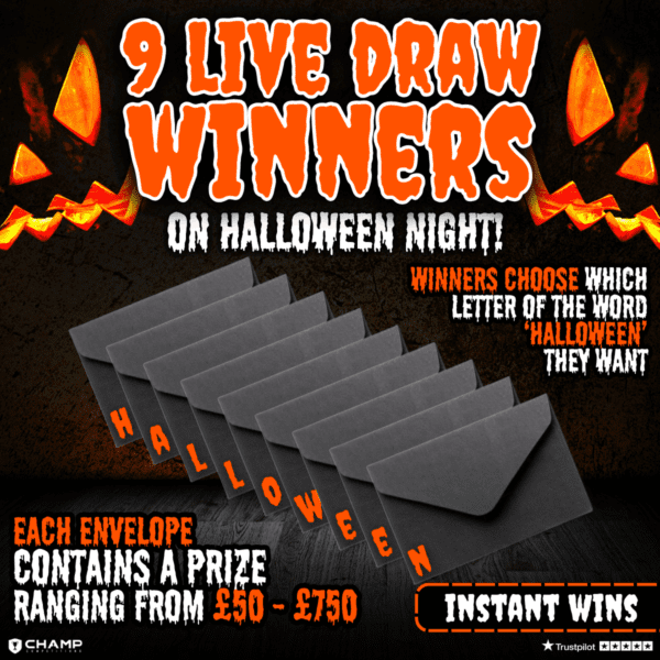 9 Live Draw Winners! Halloween Edition + Instant Wins