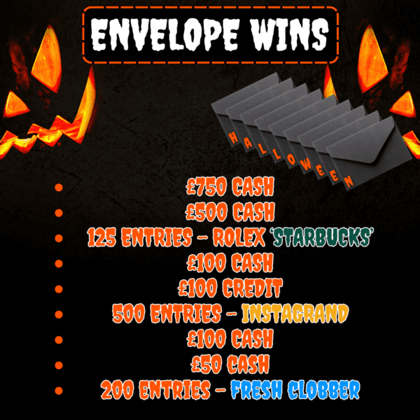 9 Live Draw Winners! Halloween Edition + Instant Wins - Image 2