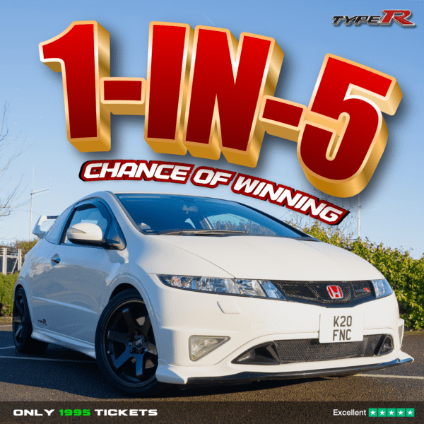 Win This Civic Type-R *Championship White* #300 Limited Edition | 1-In-5 Odds!
