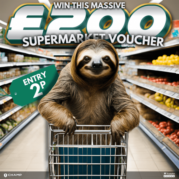 Win This £200 Supermarket Voucher for 2p!