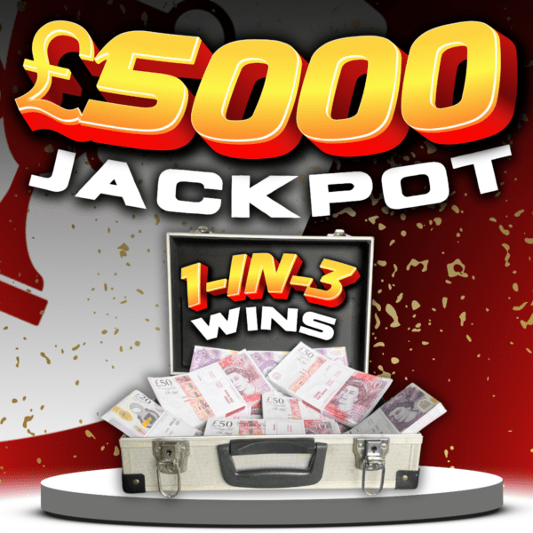 Win £5,000 Tax Free Cash + £12k Instant Wins | 1-IN-3 ODDS!!