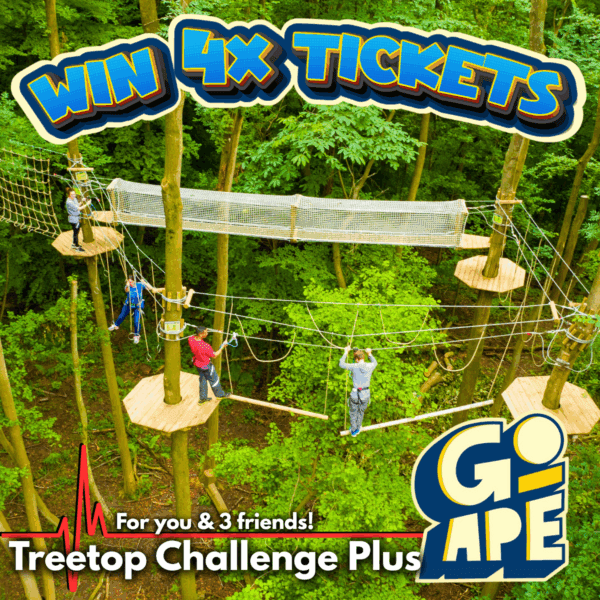 Win 4x Tickets To Go Ape! *TREETOP CHALLENGE PLUS*