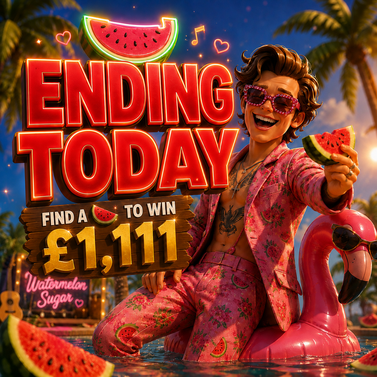Watermelon Sugar | Win £1,111 Instantly + £250 Jackpot