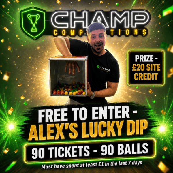 FREE TO ENTER – ALEX’S LUCKY DIP – £20 SITE CREDIT